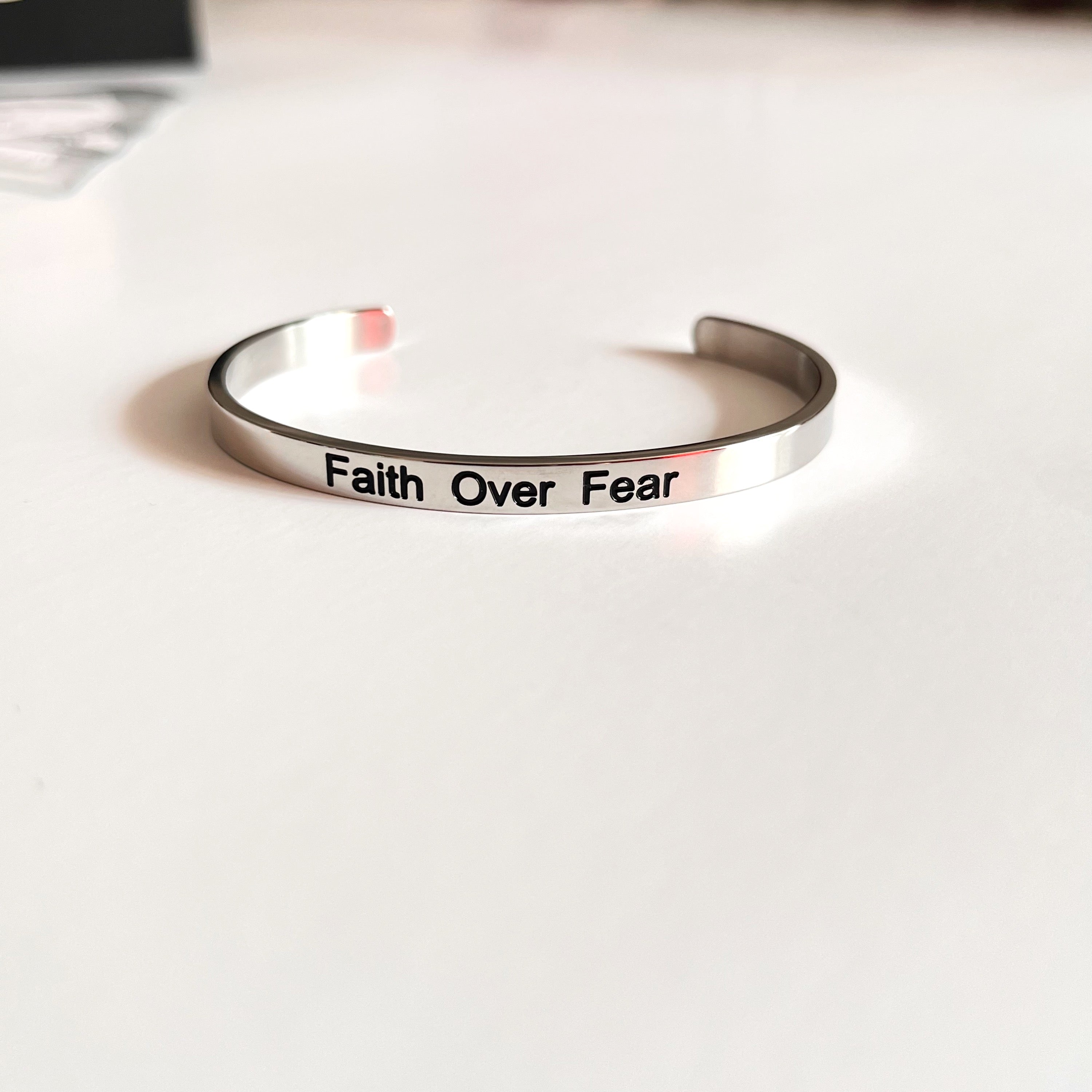 "Faith Over Fear" Cuff