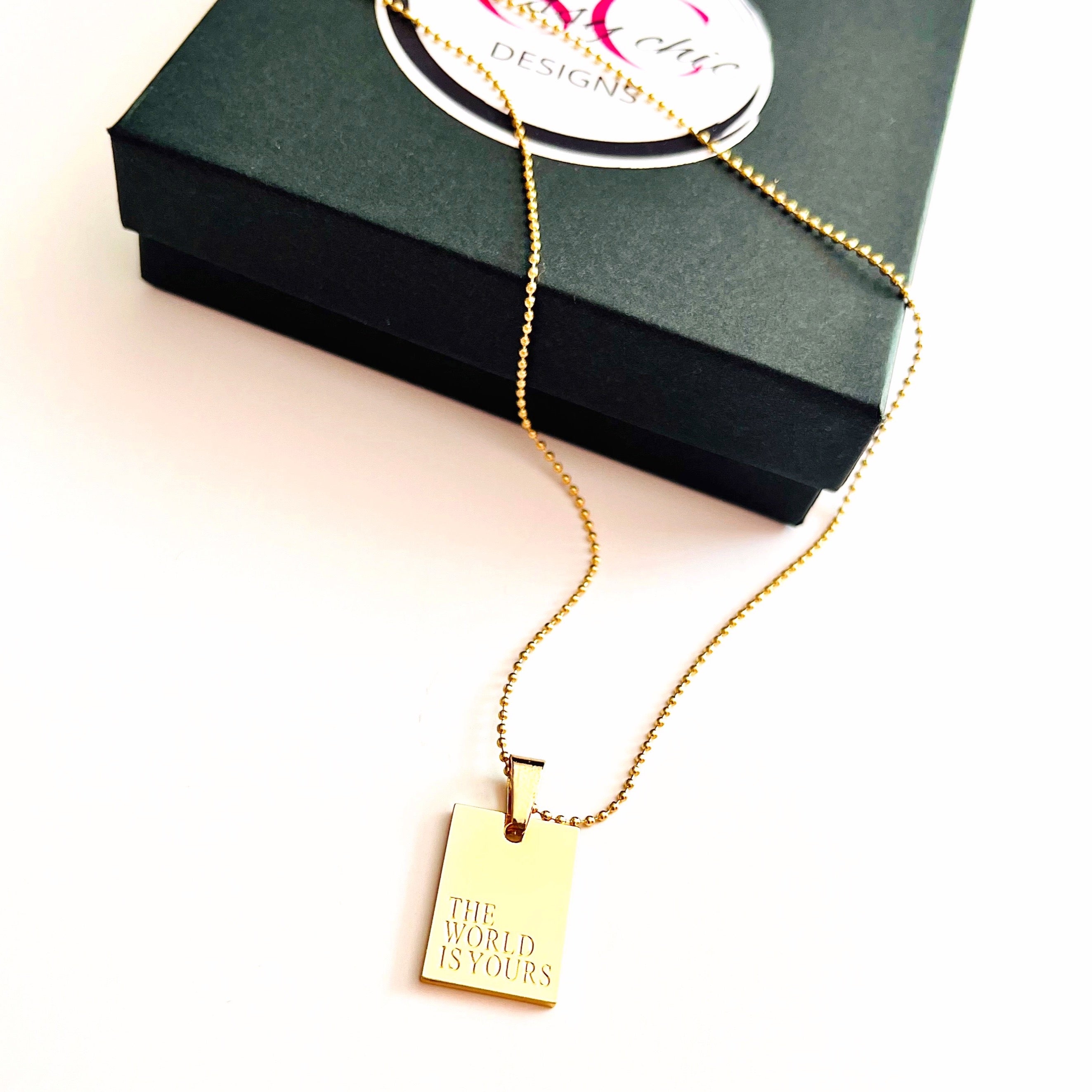 "The World Is yours" Necklace
