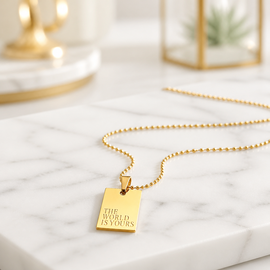 "The World Is yours" Necklace