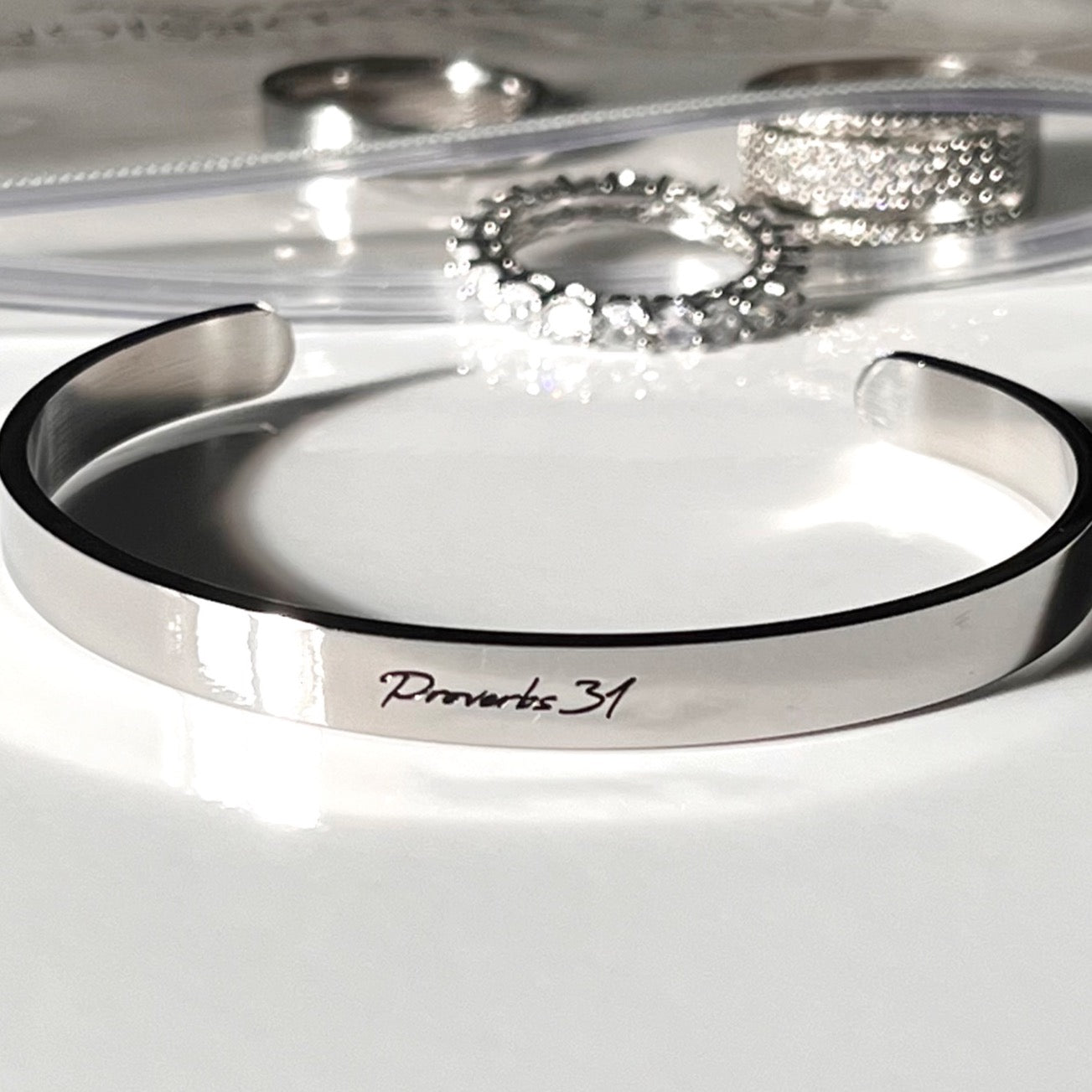 Proverbs 31 Cursive Cuff